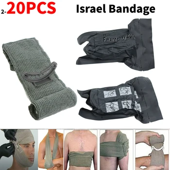 2-20 ADET İsrail Bandaj Travma Pansuman hemostatik bandaj Tıbbi Sıkıştırma Steril askeri taktik turnike Kamp Yürüyüş