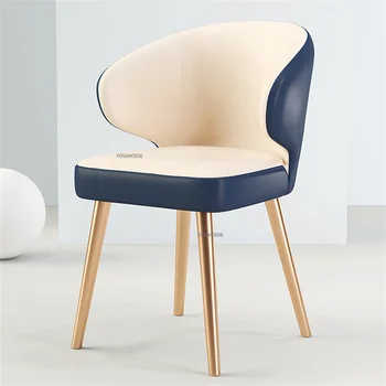 Modern Minimalist yemek sandalyeleri Lüks Kadife Otel yemek sandalyeleri Yatak Odası Makyaj Zarif Sillas Comedor mutfak mobilyası WZ