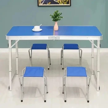 Taşınabilir Açık Katlanır masa Sandalye Alüminyum Alaşımlı Katlanabilir dizüstü bilgisayar masası Su Geçirmez Ultra hafif Dayanıklı Piknik Masası