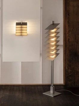 Retro zemin lambası oturma odası tasarımcı yaratıcı Showroom ışık ve gölge