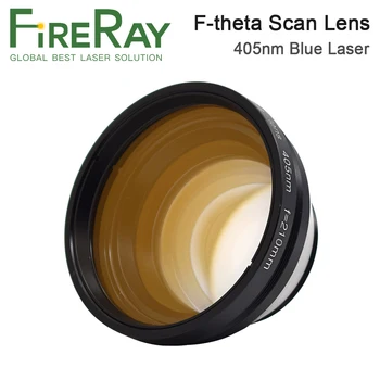 FireRay 405nm F-teta Tarama Lensi 50x50-300x300 FL 110-430 Vidalar M85 Mavi Lazer Lens için 3D Yazıcı Makinesi