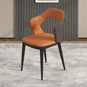 Döşemeli Sarı yemek sandalyeleri Modern Lüks Yatak Odası ergonomik sandalye İskandinav Parti Muebles Para El Hogar mutfak mobilyası