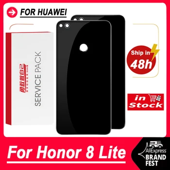 Yüksek Kaliteli Arka Konut Değiştirme Huawei Onur 8 Lİte İçin arka kapak Pil İçin Kamera Lens ile Honor8 Lite Arka Kapak