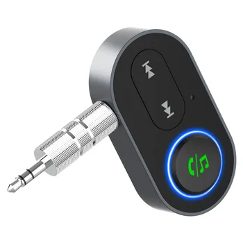 Bluetooth Alıcısı 5.0 aptX LL 3.5 mm AUX Jack Ses Kablosuz Adaptör Araba PC için Kulaklık Mikrofon 3.5 Bluetooth 5.0 Alıcı
