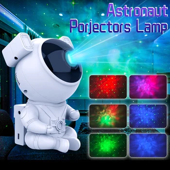 Galaxy Yıldız Projektör LED Gece Lambası Yıldızlı Gökyüzü Astronot Porjectors Lamba çocuk Gece Lambası Armatür Dekorasyon Yatak Odası