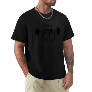 Güçlendirme STR Değiştirici Siyah Tasarım D & D T-Shirt artı boyutu üstleri Büyük Boy t-shirt hippi giysileri ağır t shirt erkekler için