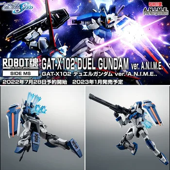 Bandai Orijinal model seti ROBOT SOUL GAT-X102 ÇİFT GUNDAM VER Anime Aksiyon şekilli kalıp Koleksiyonu Oyuncak Robot Hediye Boys için
