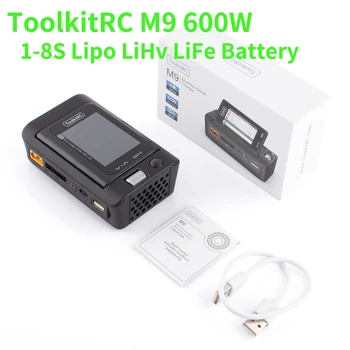 ToolkitRC M9 600W USB Hızlı Şarj DC akıllı şarj cihazı Ayarlanabilir Ekran Açısı Ses Fonksiyonu ile 1 - 8S Lipo LiHv life bataryası