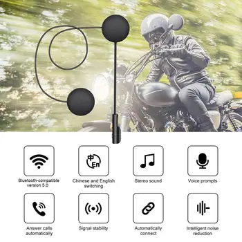 Yeni Bluetooth 5.0 Moto Kask Kulaklık Kablosuz Handsfree Stereo Kulaklık Motosiklet Kask Kulaklık MP3 Hoparlör