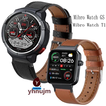 Hakiki Deri Kayış Watchband Mibro GS Smartwatch GPS orijinal Bileklik Hızlı Serbest Bırakma Bilezik Mibro İzle T1