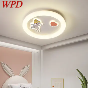 WPD Modern Led tavan ışık bağbozumu yaratıcı beyaz karikatür çocuk lambası dekor ev yatak odası fikstür için