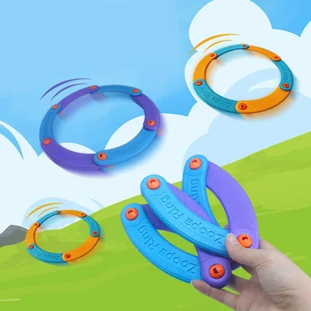 1 Adet Eğlenceli Çeşitli Katlanır Bulmaca Yumuşak Bumerang Uçan Disk çocuk Ebeveyn-Çocuk Açık İnteraktif Oyunlar Uçan Disk Oyuncaklar
