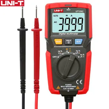 UNI-T UT125C Mini Dijital Multimetre Kapasitans Direnç Frekans Test Cihazı Aşırı Yük Koruması Buzzer Algılama Aracı NCV