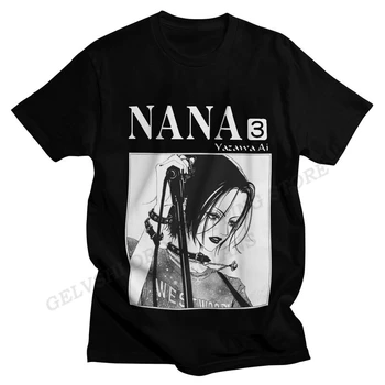 Nana Osaki T shirt Erkek Kadın moda T-shirt Pamuklu Tişört Rock Grubu Üstleri Çocuklar Hip Hop Tees Tops Unisex Camisetas Rapçi