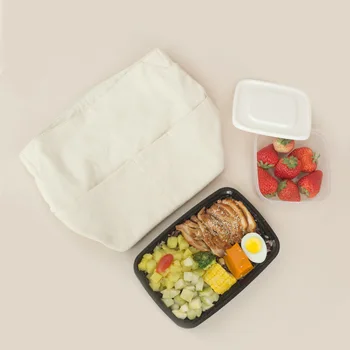 Basit Yüksek Kapasiteli Öğle Yemeği Termal Çanta Piknik Okul Seyahat yalıtımlı yemek kabı Taşınabilir Bento Soğutucu Tote saklama çantası Yeni