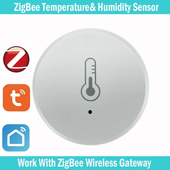 Tuya ZigBee Sıcaklık Ve Nem Sensörü Alexa Google Home İle Çalışmak Akıllı Ev Akıllı Yaşam/Tuya Akıllı App Kontrolü