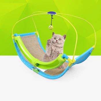 Komik Kedi beşik yatak Rahat Kedi Salıncak Hamak Köpek Salıncak Kanepe zil oyuncak İlginç Pet Oyun Yatağı Evcil Hayvan Malzemeleri