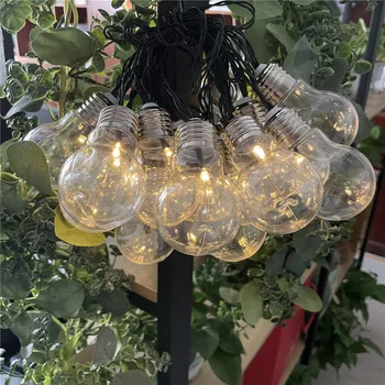 Yeni LED Güneş Ampul Dize İşıklar Noel Dekorasyon Ampul Su Geçirmez Veranda Lambası Tatil Garland Açık Bahçe Cafe İçin