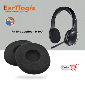 EarTlogis Sünger için Yedek Kulak Pedleri Logitech H800 H-800 H 800 Kulaklık Parçaları Köpük Kapak Kulaklık Ucu Yastık