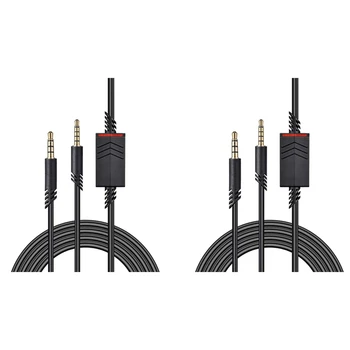 HOT - 2X Kulaklık Kablosu, 2.0 M Inline Dilsiz kablo kordonu Astro A10 / A40 oyun kulaklıkları Ps4 Denetleyici Kulaklık