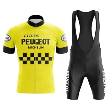 PEUGEOTFUL-Erkek Bisiklet Giyim, nefes kısa kollu jersey spor takımı eğitimi, Yaz, 2023 dağ bisikleti