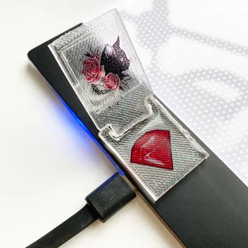 5D Elmas Boyama Sanat Aracı Güç Anahtarı düğme kapağı için LED A4 A3 ışık kutusu Kelebek Cadılar Bayramı Çiçek Kedi Dekor