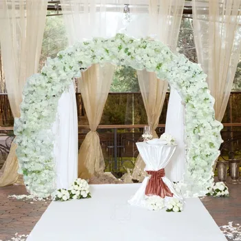 Yuvarlak Stilleri Düğün Dekorasyon Kiraz kemerli kapı yapay çiçekler Raf Setleri Parti Sahne Zemin Dıy Malzemeleri