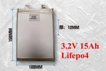 6 adet Marka Lifepo4 15Ah 3.2 v 15ah Lifepo4 pil hücresi 30A Deşarj E bisiklet için LED ışıkları Lifepo4 12v 15ah Paketi Dıy Güç Aracı