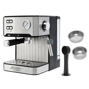 Satılık 1.6 L ticari kahve makineleri, süt tanklı espresso kahve makinesi, kafeler için kahve makineleri