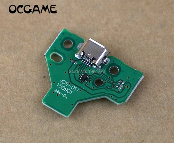 OCGAME 50 adet/grup İçin PS4 JDS-011 12Pin şarj portu Soket Kurulu Kolu USB Şarj Kurulu Playstation 4 Denetleyicisi İçin Onarım