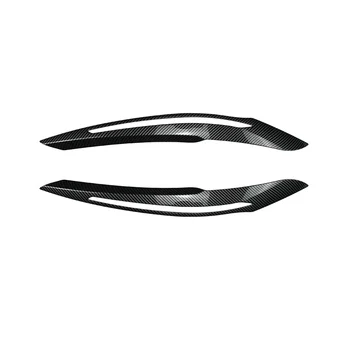 1 Serisi F20 Erken 2011-2014 Karbon Fiber Ön Far Kapağı Garnitür Şerit Kaş Kapağı Trim Sticker