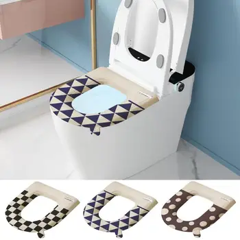 Tuvalet koltuk pedi banyo oturağı Kolu İle Closestool Yıkanabilir Yumuşak Hijyenik Anti bakteriyel Tuvalet klozet kapağı Mat Aksesuarları