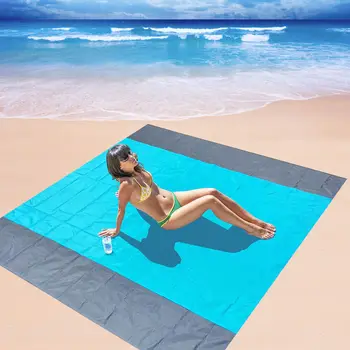 200x210cm Kamp Paspaslar Açık piknik örtüsü Su Geçirmez Paspaslar Katlanabilir Yeniden Kullanılabilir Hafif Plaj Mat Anti-kum Battaniye Taşınabilir