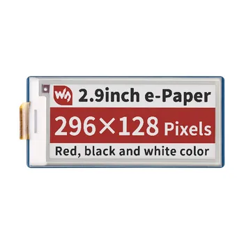 Ahududu Pi Pico 2.9 inç E-Kağıt E-mürekkep Ekran Modülü 296×128, Kırmızı / Siyah / Beyaz, SPI