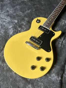 Standart elektro gitar, TV sarı, beyaz inci kakma, P90 pikap, stokta, hızlı kargo