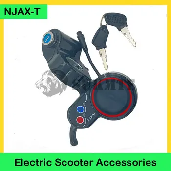 NJAX-T LED Ekran Gaz Enstrüman Ekran 48V LCD İçin anahtar ile Sıfır 8 9 10 8X 10X 11X Gaz Elektrikli Scooter Aksesuarları