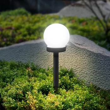 Dış mekan güneş enerjili lamba s, 2/ 4 Paket LED güneş küre ışık su geçirmez güneş bahçe lambası Yard Geçit Peyzaj Zemin Başak