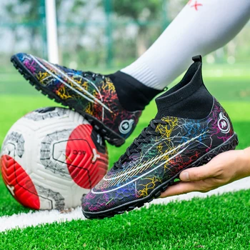 Sıcak satış Orijinal Erkek futbol ayakkabısı Çocuk Sneakers Eğitim futbol kramponları Adam Futbol Futsal Ayakkabı Çocuk Erkek Futbol Cleats