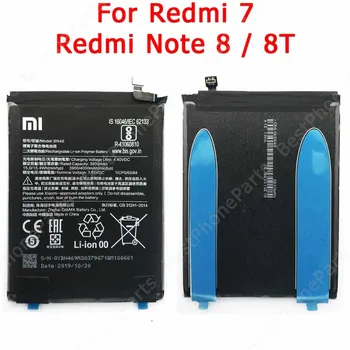 -Li-İnşa %100 Orijinal Xiaomi Redmi Not 7 İçin Yeni 8 8T Pil BN46 Cep telefonu Batteria 3900mAh yedek Yedek Parça lon 