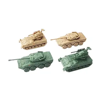 İnanılmaz 1/144 Tank Modeli Kitleri İnce Detaylar İnşaat Modeli Bulmaca Masaüstü