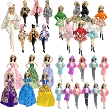 NK Karışık Seçim 30CM Prenses Moda Elbise Asil Parti Etek Mizaç Giysileri barbie Aksesuarları Bebek Kız Hediye DIY Oyuncak JJ