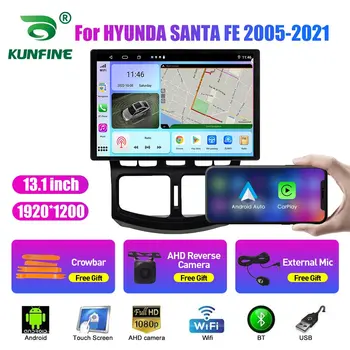 13.1 inç Araba Radyo HYUNDAİ SANTA FE 2005 2006-21 araç DVD oynatıcı GPS Navigasyon Stereo Carplay 2 Din Merkezi Multimedya Android Otomatik
