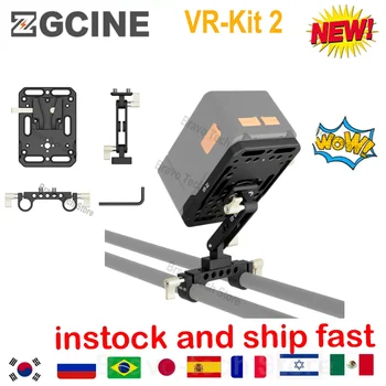 ZGCINE VR - 01 VR - 02 V Montaj Pil Plakası W/ Çubuk Kelepçesi standart V Kilit pil plakası adaptörü otomatik Kilit korumalı