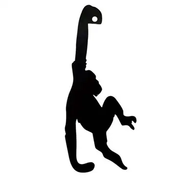 Uzun Ömürlü Dayanıklı Hayvan Maymun Şekilli Muz Kanca Raf Siyah Renk Muz Depolama Organizatör Paslanmaz Çelik Mutfak Malzemeleri