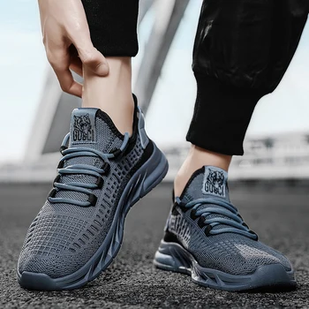 Damyuan erkek ayakkabısı Sneakers Hafif Örgü Nefes Açık Yürüyüş spor gündelik ayakkabı ayakkabı Sepetleri Zapatillas Artı Boyutu