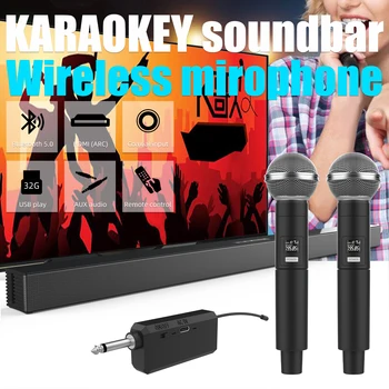 Uzun Ses Blaster Bluetooth Hoparlörler HDMI Echo Duvar TV Koaksiyel USB Fiber Optik Ses Yüksek güç Ev K Şarkı Boombox Paketi