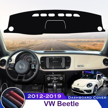 Volkswagen VW Beetle 2012-2019 Araba Dashboard Kapak Önlemek ışıklı çerçeve Enstrüman Platformu Masası Koruyucu Mat Dash Halı