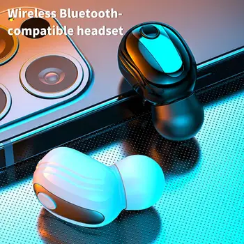 Kulaklık Mini Handsfree Kulaklık Kablosuz Kulaklık Kulaklık Stereo Mic ile Bluetooth X9 / S9 Mini5.0 Spor Oyun İçin Xiaomi Tüm Ph