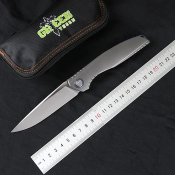 Yeşil diken, Lee / katlanır bıçak m390 bıçak, TC4 Titanyum 3D kolu kamp açık meyve bıçağı EDC aracı