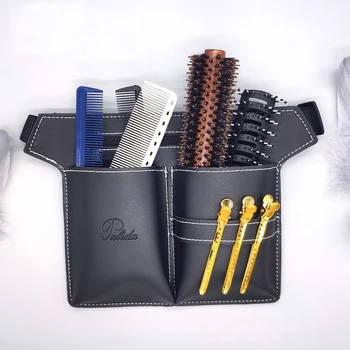 Deri Makas Kılıfı Salon Kuaför Kuaförlük Makas Tutucu Çanta Saç Stilisti Aracı Bel paket çantası Tarak Kesme Tutucu